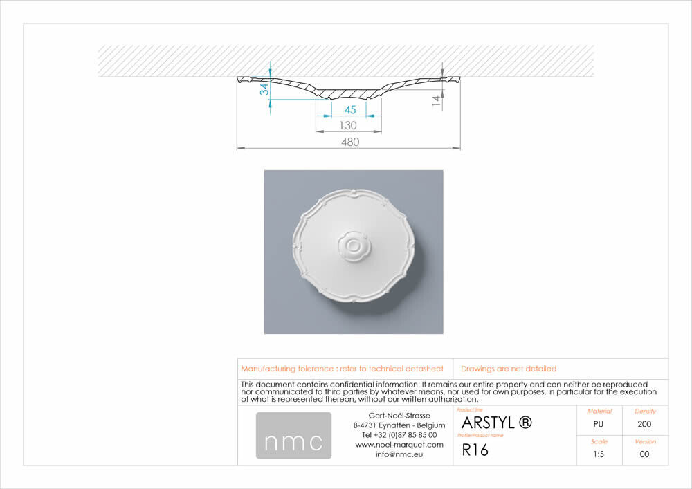 Rosette NMC R16 Noel Marquet Zierelement-x13-R16