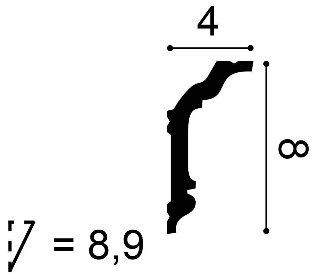 Deckenleiste CX176 Orac Decor Stuckleiste-CX176.1M