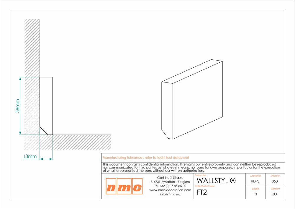 Fußleiste NMC FT2 Noel Marquet Flachprofil-x13-FT2.1M