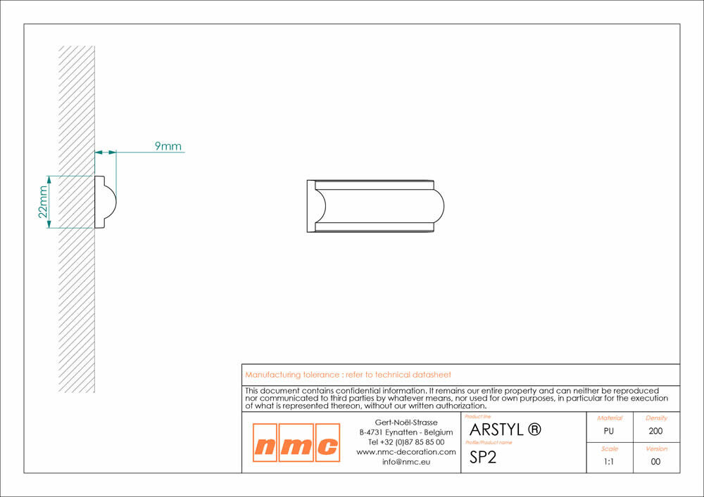 Wandleiste NMC SP2 _L Noel Marquet Feinprofil-x13-SP2.1M