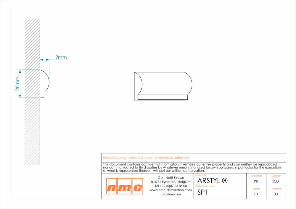 Wandleiste NMC SP1 _L Noel Marquet Feinprofil-x13-SP1.1M