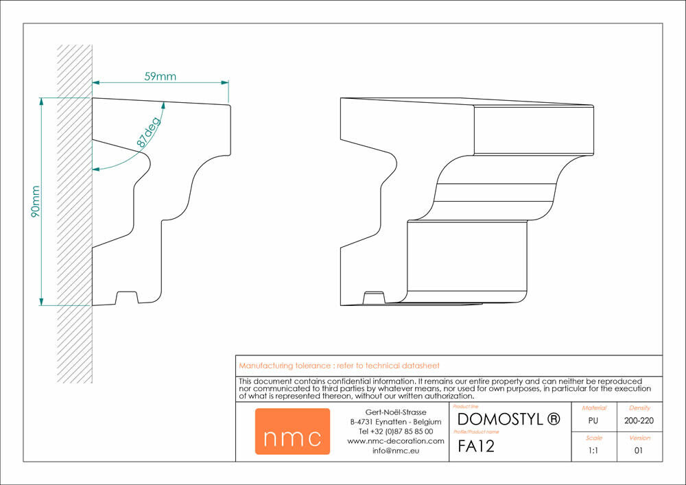 Fensterbank NMC FA12 Noel Marquet Fassade-x13-FA12.1M