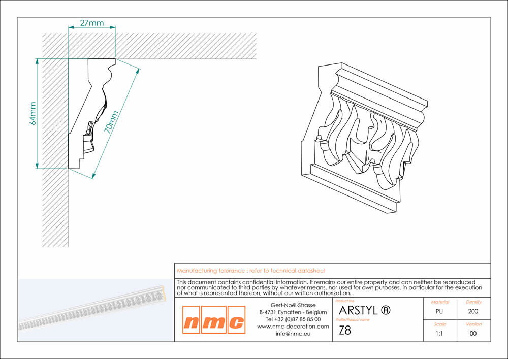 Deckenleiste NMC Z8 Noel Marquet Stuckleiste-x13-Z8.1M