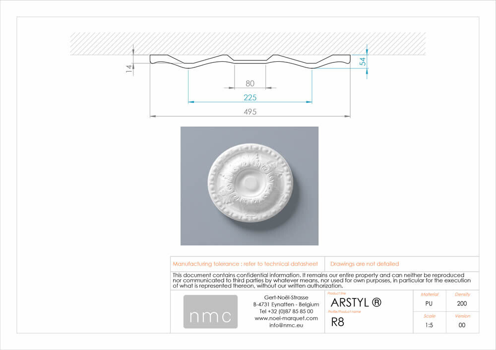 Rosette NMC R8 Noel Marquet Zierelement-x13-R8