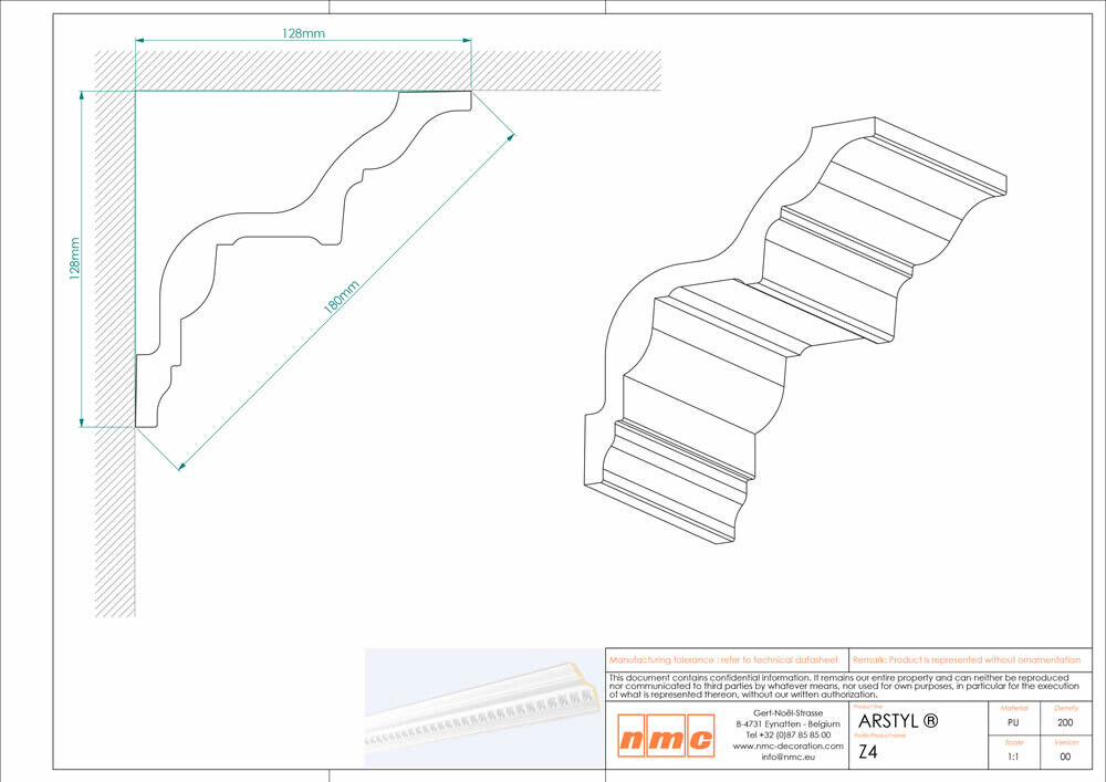 Deckenleiste NMC Z4 Noel Marquet Stuckleiste-x13-Z4.1M