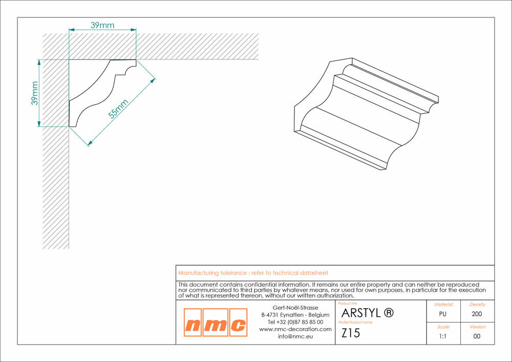 Deckenleiste NMC Z15 Noel Marquet Stuckleiste-x13-Z15.1M