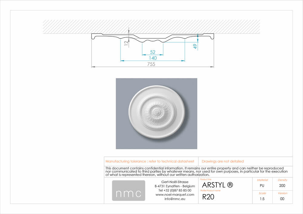 Rosette NMC R20 Noel Marquet Zierelement-x13-R20