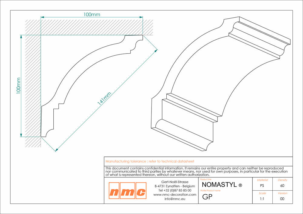 19er Stuckleisten Box GP Deckenleiste NMC Noel Marquet Stuckleiste-x13-GP-VE