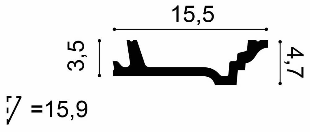 Deckenleiste C305 Orac Decor Stuckleiste-C305.1M
