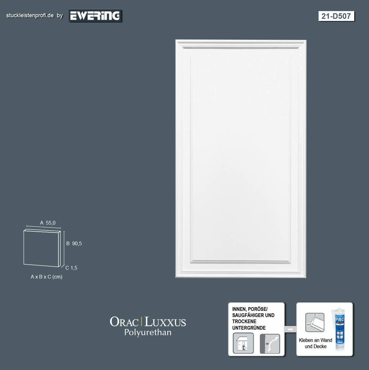 Paneel D507 Orac Decor Stuckleiste-D507