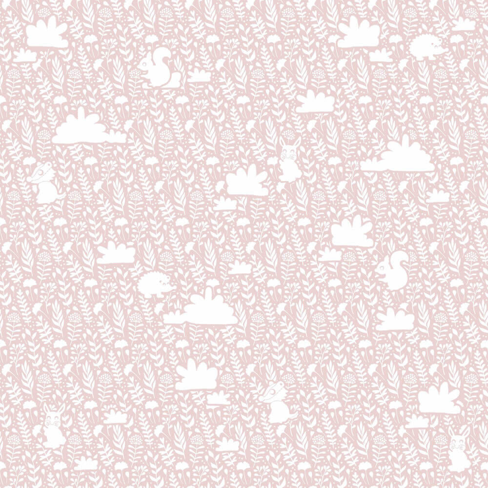 Wolken und Tiere Tapete rosa und weiß Mondobaby Rasch Textil 113015-23-113015.1M