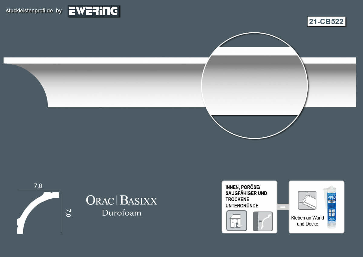 20er Stuckleisten Box CB522 Deckenleiste Orac Decor Stuckleiste-CB522-VE