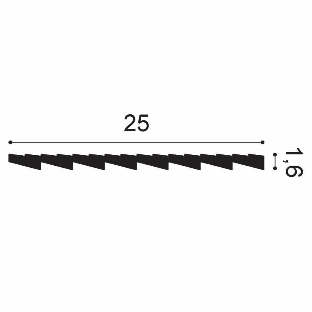 Wandpaneel abgeschrägte Linien Faltung zweiseitig RIPPLE WX204 Orac Decor-WX204