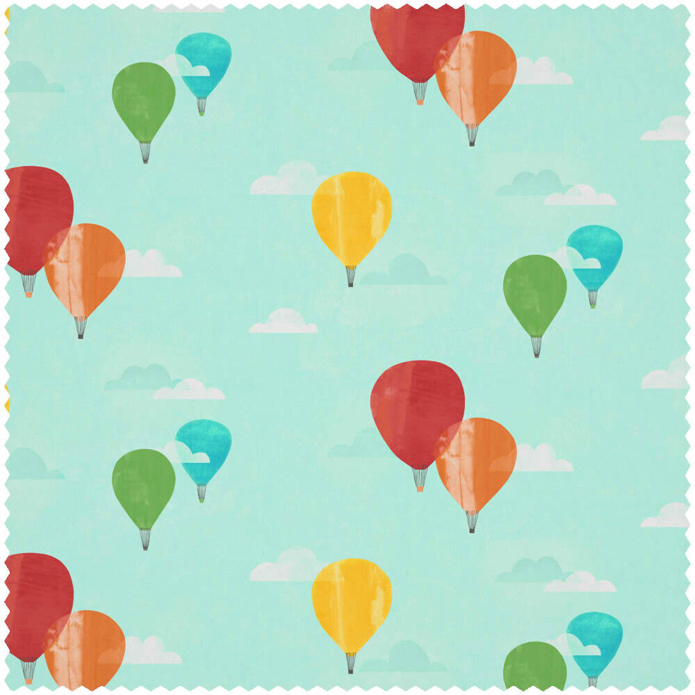 Stoff bunte Luftballons blau HLTF120944-60-HLTF120944