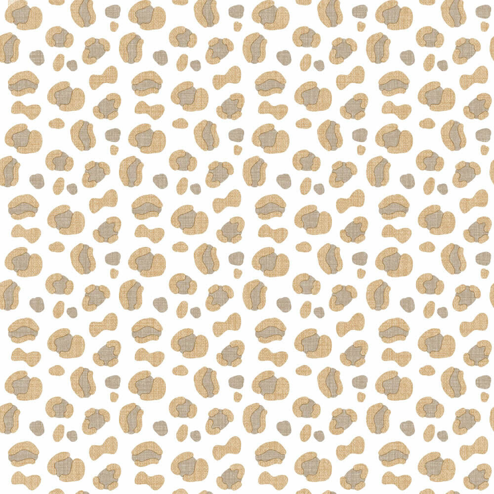 Leopard Tierfell Tapete weiß und cream Mondobaby Rasch Textil 113051-23-113051.1M