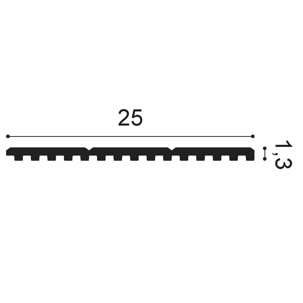 Wandpaneel lineare Optik beiseitig verwendbar TRACK WX205 Orac Decor-WX205