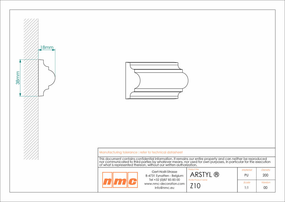 Wandleiste NMC Z10 Noel Marquet Stuckleiste-x13-Z10.1M