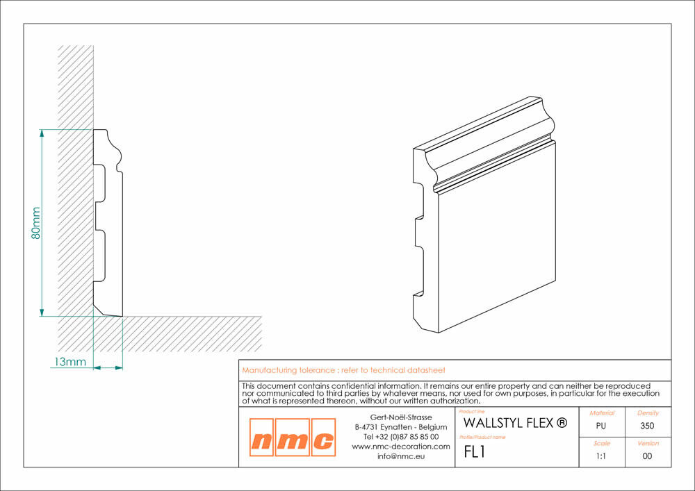 Flexible Fußleiste NMC FL1Flex Noel Marquet Flachprofil-x13-FL1Flex