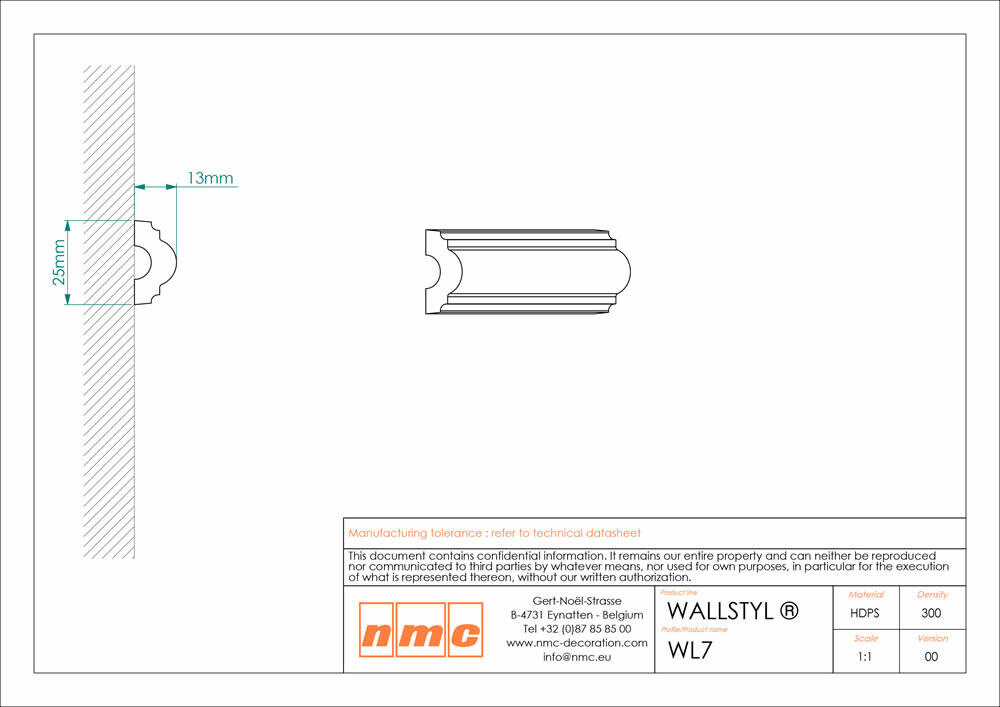 Wandleiste NMC WL7 _L Noel Marquet Stuckleiste-x13-WL7.1M