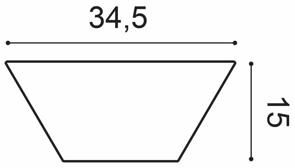 3D-Paneel W101 Orac Decor Trapezium Zierelement-W101