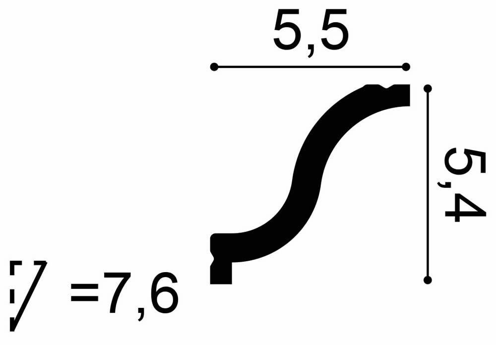 Deckenleiste CX108 _L Orac Decor Stuckleiste-CX108.1M