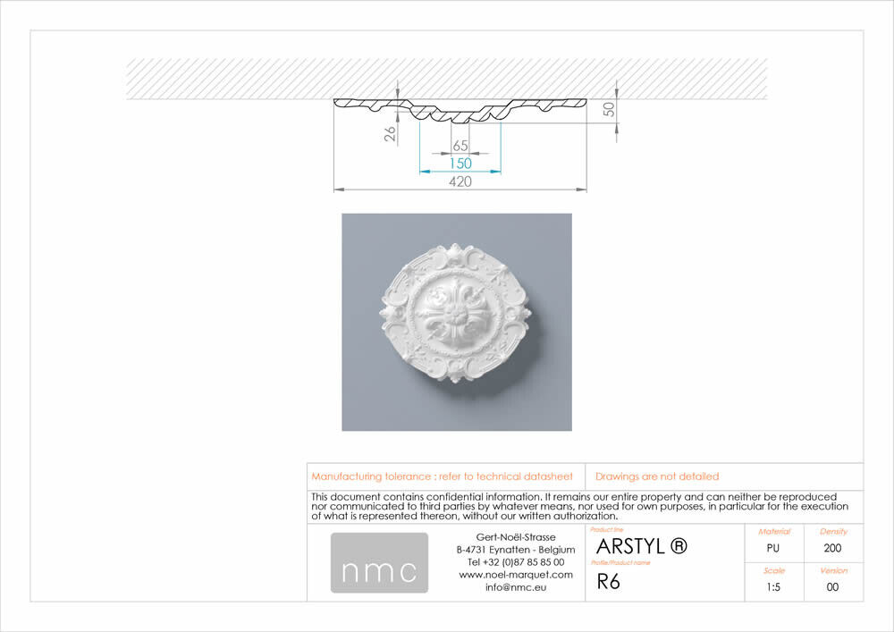 Rosette NMC R6 Noel Marquet Zierelement-x13-R6