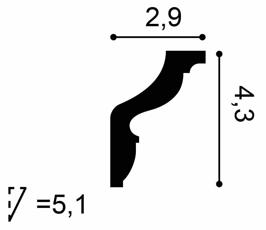 Deckenleiste CX148 Orac Decor Stuckleiste-CX148.1M