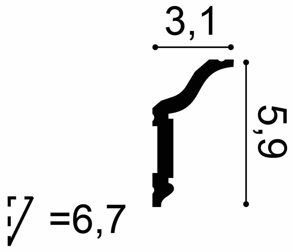 Deckenleiste CX141 Orac Decor Stuckleiste-CX141.1M