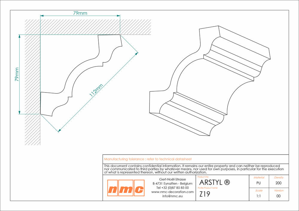 Deckenleiste NMC Z19 Noel Marquet Stuckleiste-x13-Z19.1M