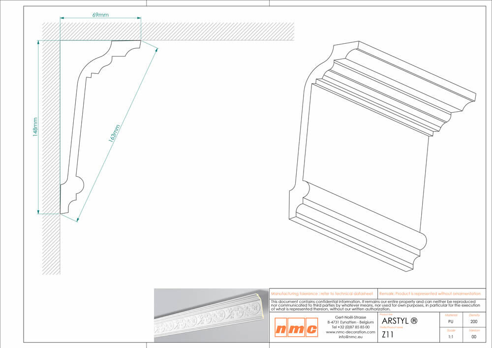 Deckenleiste NMC Z11 Noel Marquet Stuckleiste-x13-Z11.1M