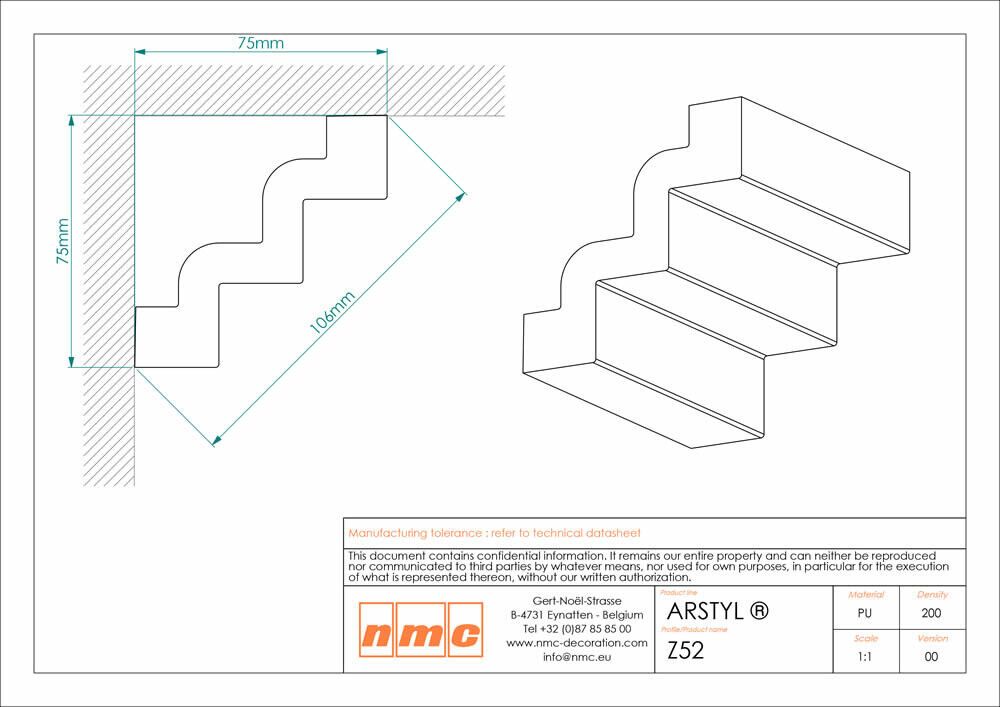 Deckenleiste NMC Z52 Noel Marquet Stuckleiste-x13-Z52.1M