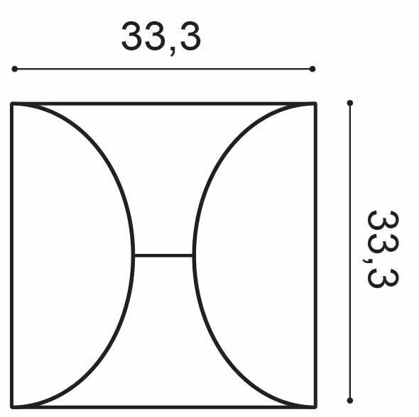 3D-Paneel W107 Orac Decor Circle Zierelement-W107