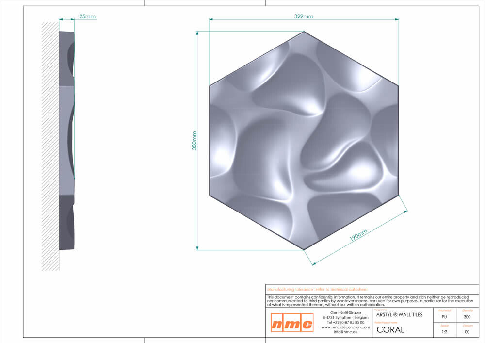 3D Wandelement CORAL NMC Korallen Optik Noel Marquet Wandpaneel-x13-CORAL