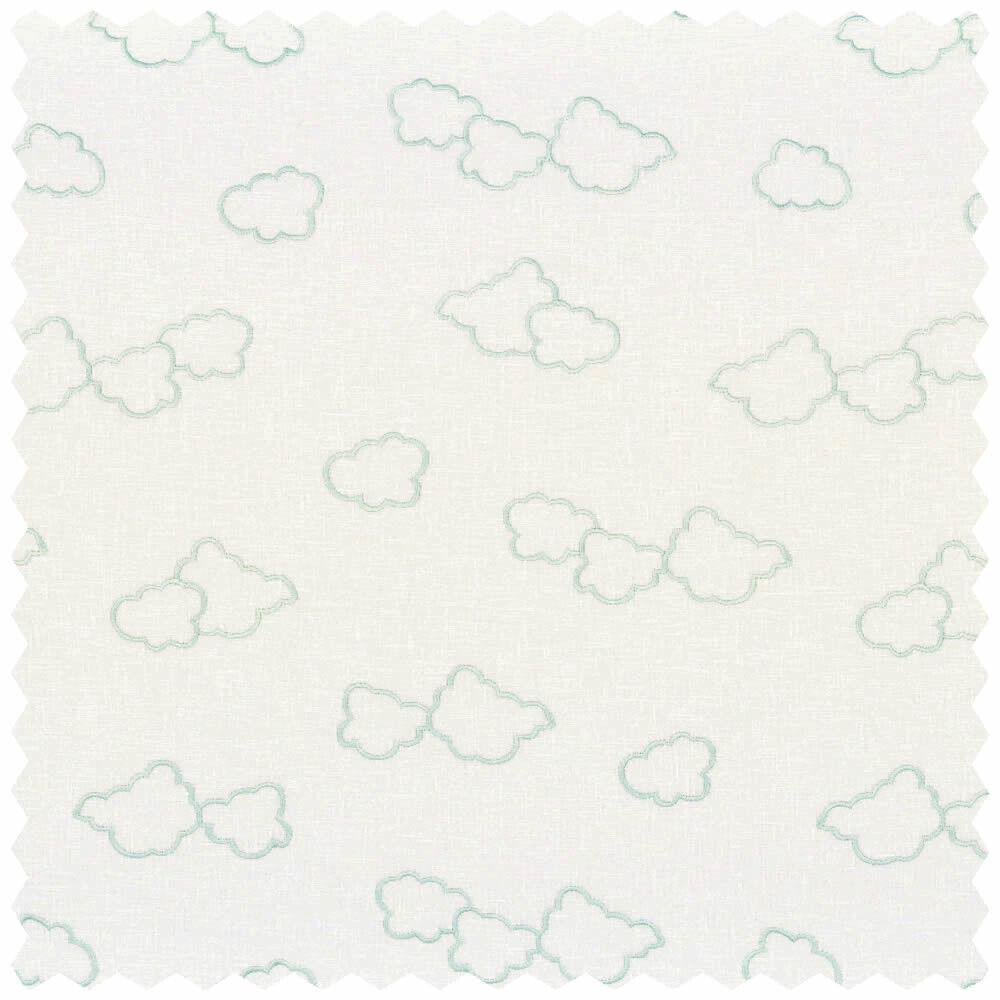 Gestickte Wolken Mint Dekostoff Rose & Nino 45590207-36-45590207