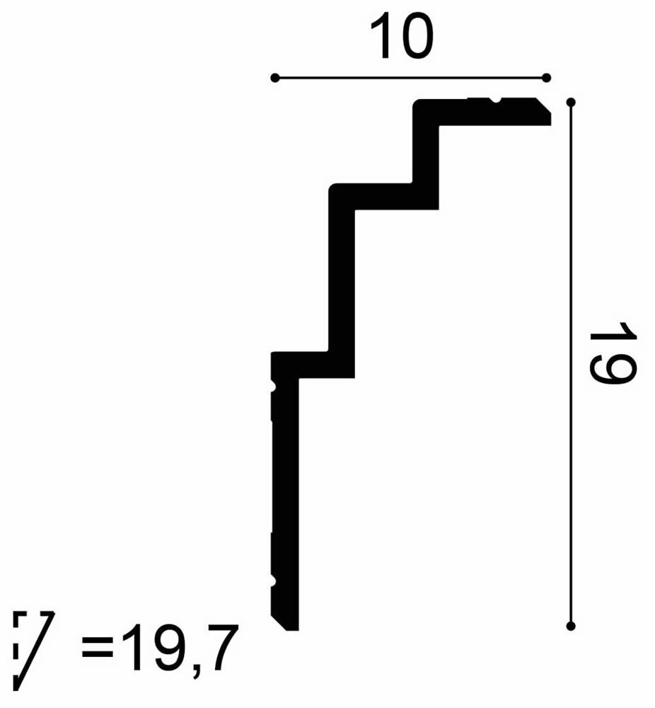 Gardinenleiste C392 Orac Decor Steps Deckenleiste-C392.1M