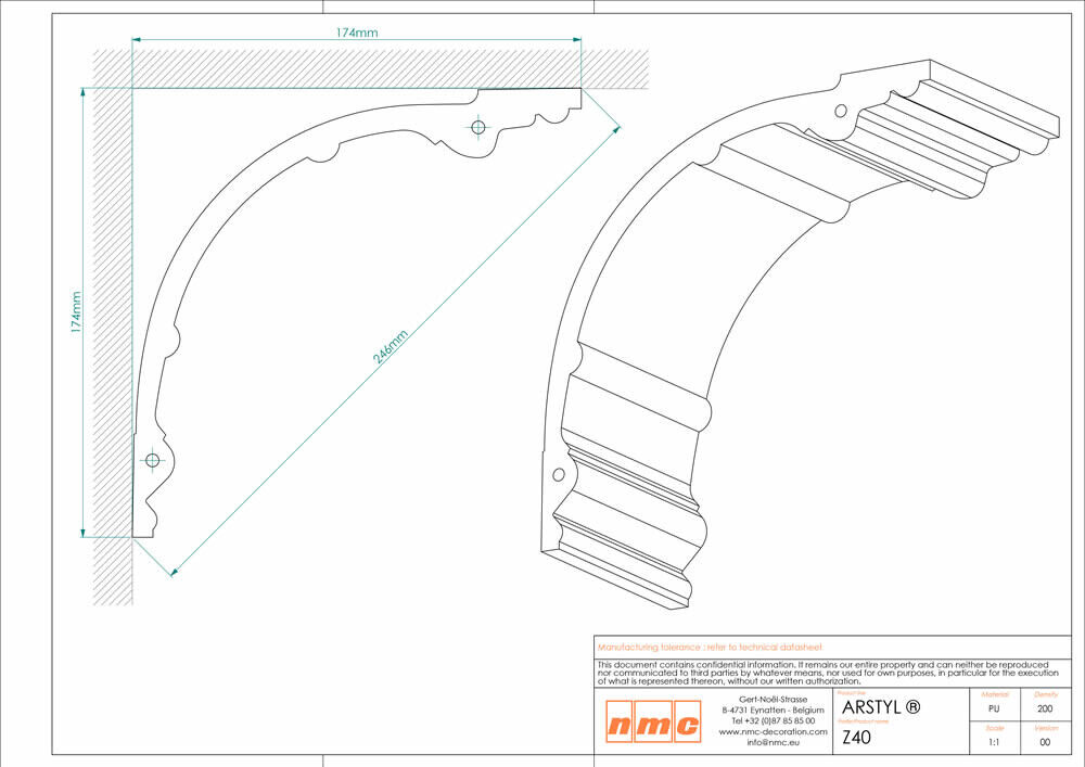 Deckenleiste NMC Z40 Noel Marquet Stuckleiste-x13-Z40.1M