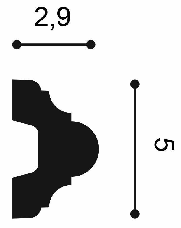 Flexible Wandleiste P4020F Orac Decor Stuckleiste-P4020F