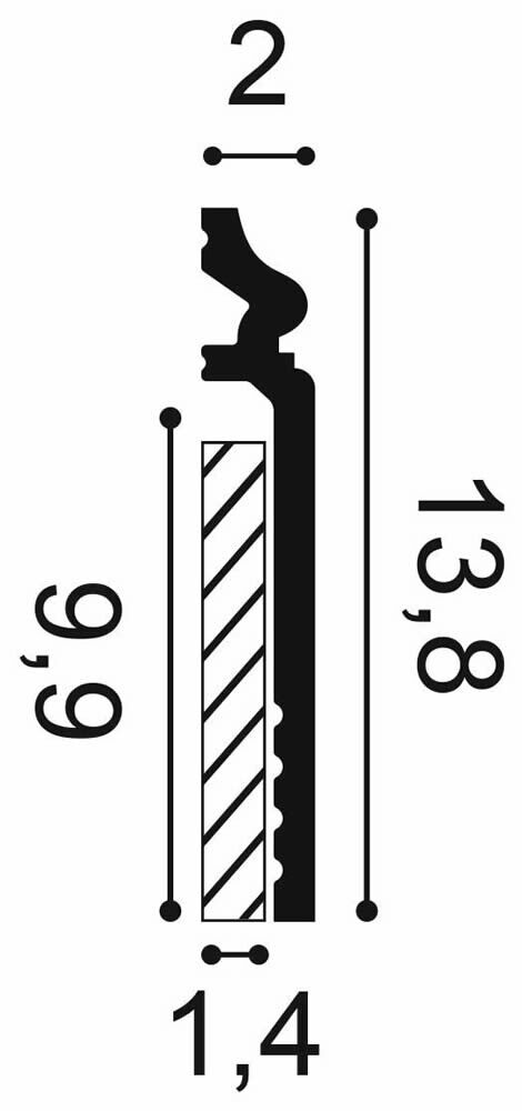 Fußleiste SX186 Orac Decor Contour Abdeckleiste-SX186.1M