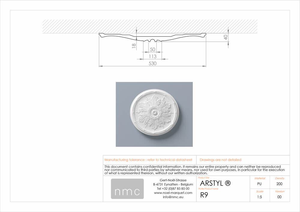 Rosette NMC R9 Noel Marquet Zierelement-x13-R9