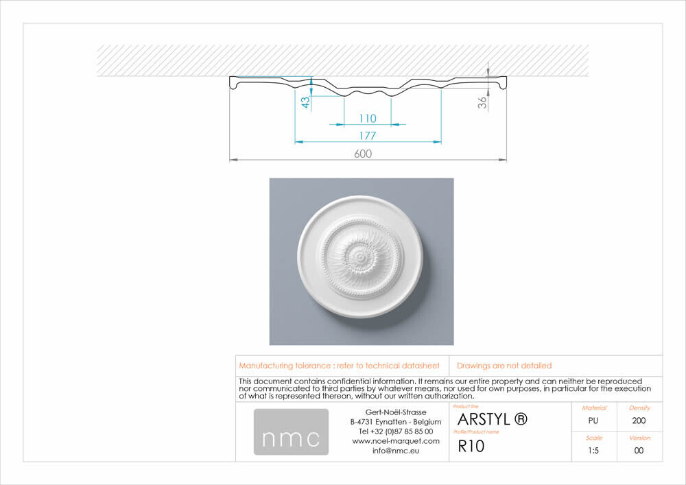 Rosette NMC R10 Noel Marquet Zierelement-x13-R10