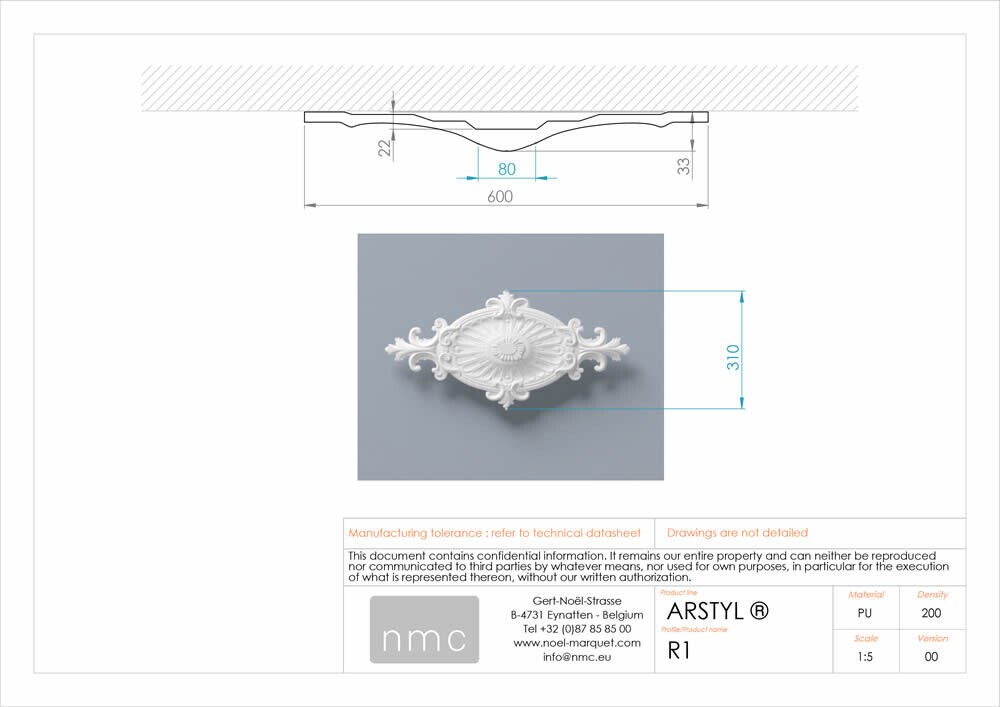 Rosette NMC R1 Noel Marquet Zierelement-x13-R1