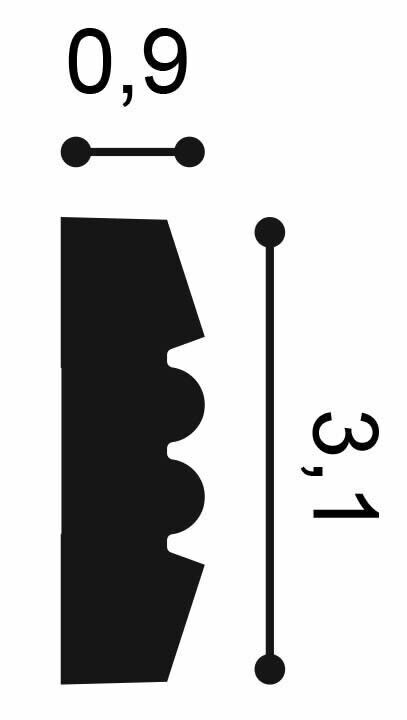 Flexible Wandleiste P5021F Orac Decor Stuckleiste-P5021F