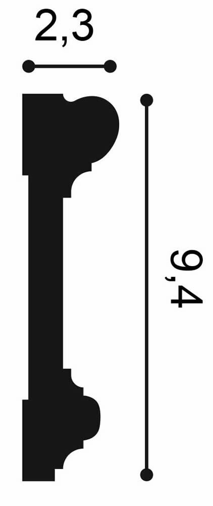 Türumrandung DX121-2300 Orac Decor Stuckleiste-DX121-2300.1M
