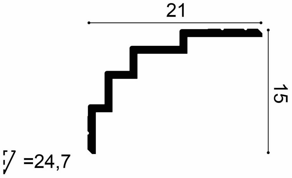 Deckenleiste C393 Orac Decor Steps-C393.1M