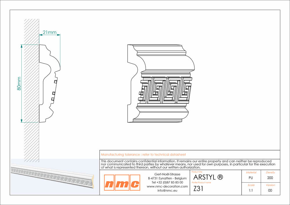 Wandleiste NMC Z31 Noel Marquet Stuckleiste-x13-Z31.1M