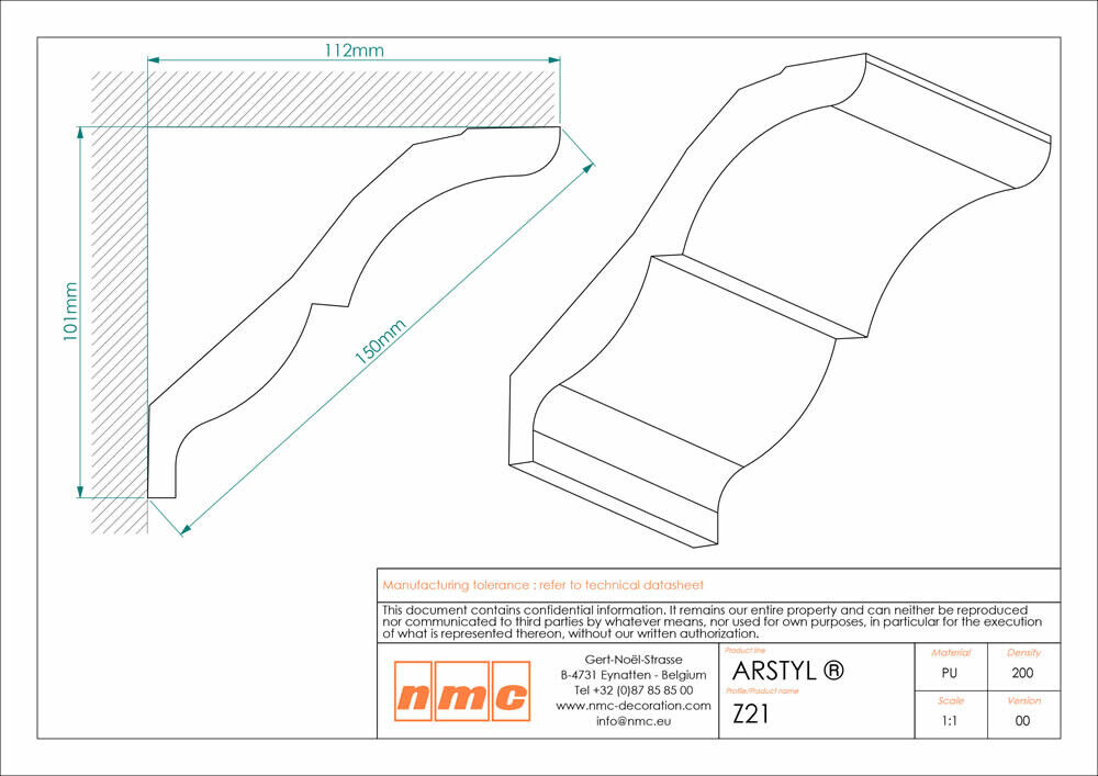 Deckenleiste NMC Z21 Noel Marquet Stuckleiste-x13-Z21.1M