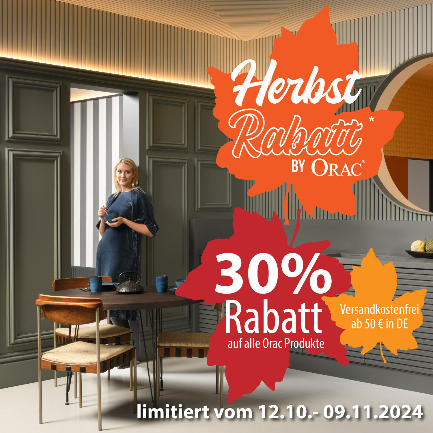 Herbstrabattaktion von Orac mit 30% Rabatt auf das gesamte Orac Sortiment.