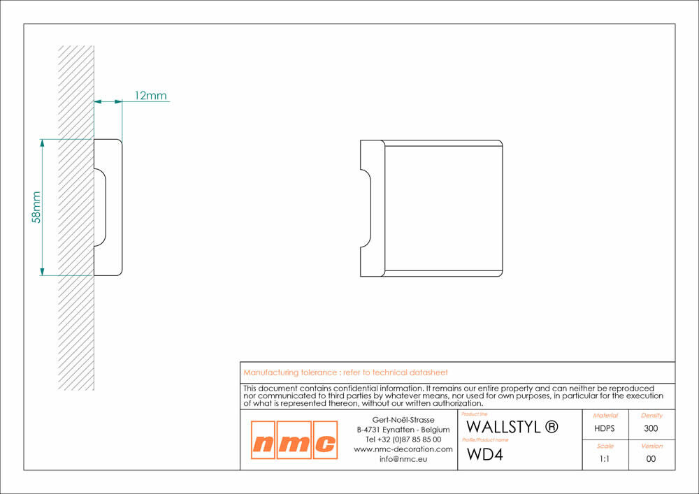 Wandleiste NMC WD4 Noel Marquet Stuckleiste-x13-WD4.1M